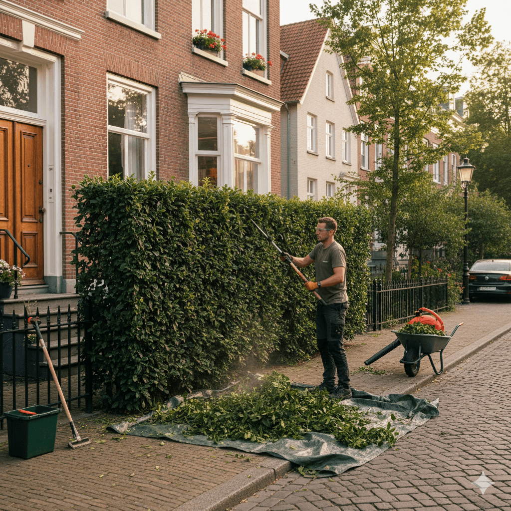 Schnittgepflegte Heckenanlage aus dem Evergreen Pflegeportfolio